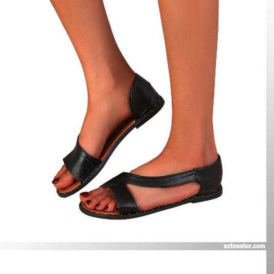 Damen Croco Sandalen - Slingback-Stil mit offener Zehenpartie main image 1