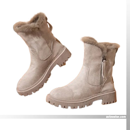 Damen-Winter-Fleece-Schneestiefel⚡Neu eingetroffen Sale-50% Rabatt
