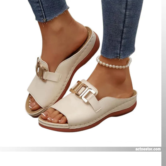 💞Bester Komfort – Bequeme orthopädische Keilsandalen für Damen