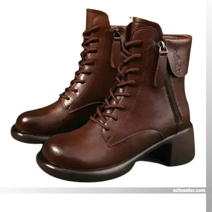 🌸Neujahrs-Sonderangebot🌸Zeitlich begrenzt 50%RABATT💕Ideales Geschenk - Stiefel im britischen Vintage-Stil