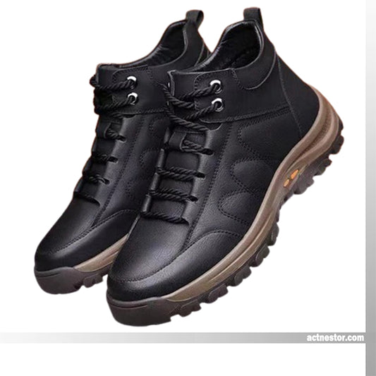 👞 60 % RABATT! 🏔️ Halbhohe Wanderstiefel für Herren – wasserdicht und atmungsaktiv, rutschfeste Sohle für Wanderwege und die Stadt 🌧️📦