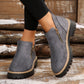 🎁Heißer Verkauf -49 %⏳Damen-Stiefeletten mit runder Spitze und seitlichem Reißverschluss