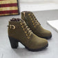 Damenstiefel mit klobigem Absatz💖💖Kaufen 2 kostenloser Versand