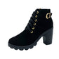 Damenstiefel mit klobigem Absatz💖💖Kaufen 2 kostenloser Versand