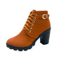 Damenstiefel mit klobigem Absatz💖💖Kaufen 2 kostenloser Versand