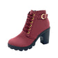 Damenstiefel mit klobigem Absatz💖💖Kaufen 2 kostenloser Versand