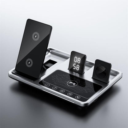 Ny generation snabb Smart Touch 4 i 1 trådlös laddare för iPhone, Apple Watch och AirPods