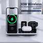 Ny generation snabb Smart Touch 4 i 1 trådlös laddare för iPhone, Apple Watch och AirPods