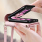 Fällbart plånboksfodral i läder med korthållare för Samsung Flip3 5G/ Flip4