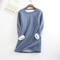 NY Casual Sweatshirt med rund halsringning i bomull för kvinnor (S-5XL)