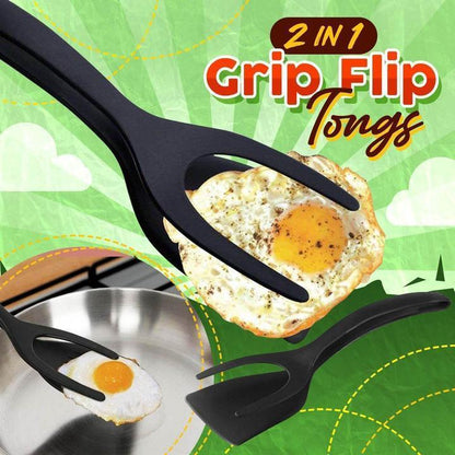 🍳2 i 1 grepp vändtång