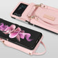Fällbart plånboksfodral i läder med korthållare för Samsung Flip3 5G/ Flip4