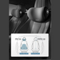 Ergonomisk design  Nack- och midjekudde för bilens nackstöd